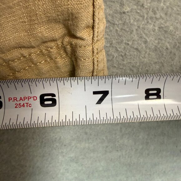 J Crew Denim M Tie Waist Seaside Pants Linen Blend Desert Sand Tan Beach Coastal - Picture 15 of 15